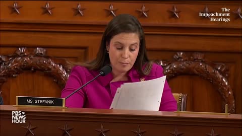 THROWBACK: Rep. Elise Stefanik Dismantles Schiff With Schiff's Own Quotes In Trump's First Impeachment Hearing