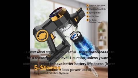 Belife Cordless #Vacuumcleaner 25Kpa Suction Stick Vacuum-Overview