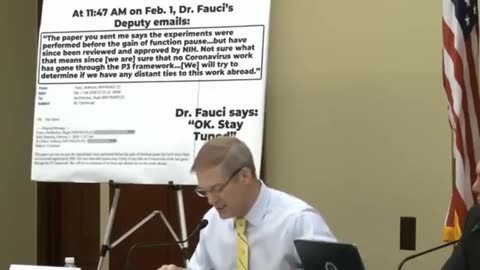'HERE'S THE EMAILS' FAUCI HIDES IN FEAR AFTER JIM JORDAN CHALLENGES HIM W/'EMAIL PROOFS