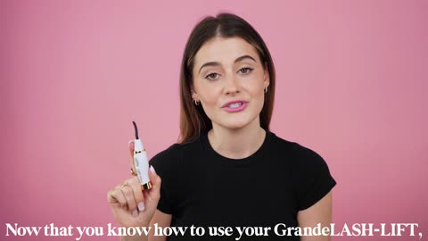 Grande Cosmetics LASH-LIFT Heated Lash Curler, Rechargeable and Travel Friendly