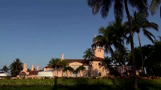 Trump supporters turn out for his departure from Florida