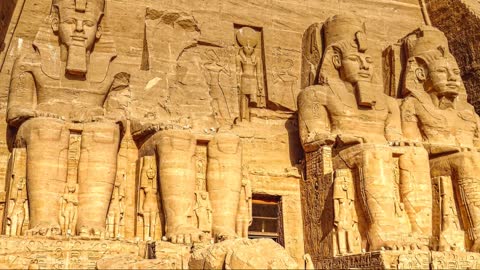 Il culto del dio egizio RA della triade del Sole egizia , la cui forma al mattino era Khepri, a mezzogiorno Re-Horakhty e alla sera Atum dell'occultura massonica giudaico greco-romana-egizia pagana satanico gnostica