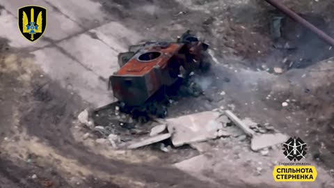 Russian Soldier Returns to His Destroyed Vehicle