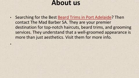Get The Best Beard Trims in Port Adelaide.