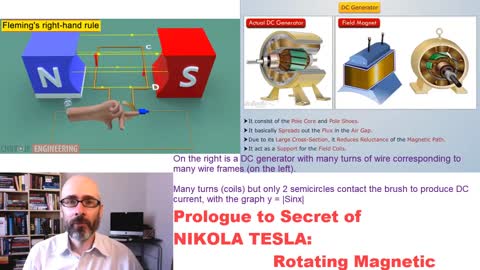 DC and AC Generators, Prelude to Rotating Magnetic Field - Nikola Tesla's Secret