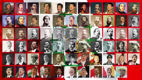 Los 53 Presidentes Del Perú Cantando Baka Mitai (Dame Da Ne)