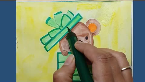 Easy Christmas Drawing For Kids | Simple Christmas Drawing For Kids | Drawing For Grade 1
