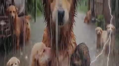 Golden Guardian- A Mother's Resolve #puppy #raindogs #cute #pets #pawsomepals #animals #doglover