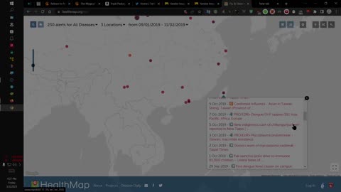 Health Map for Russia, Mongolia, & China September 2019 to November 2019