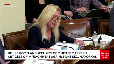 Marjorie Taylor Greene Castigates Alejandro Mayorkas For Border, Demands Impeachment.