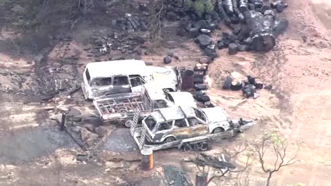 Aerial shots show aftermath of Australian bushfires