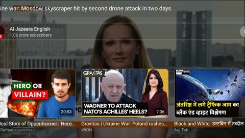 Ukrain war : moscow skyscraper hit by second drone attack in tow days