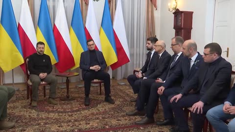 Prime Minister of Poland Mateusz Morawiecki met Zelensky