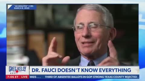 Dr. Fauci / Mr. Hyde: Right now people should not be walking around with masks