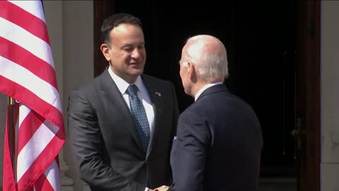 Joe Biden remains defiant over Ukraine during Ireland visit.