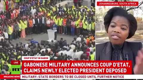 RT reports on the GABON coup !