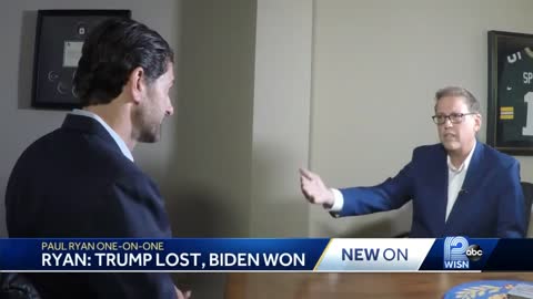 Paul Ryan Says It's CLEAR! “President Trump lost the election, Joe Biden won the election.”
