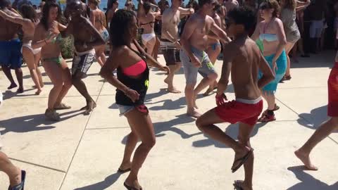 Salsa Dancing with Talented 14-Year-Old Boy