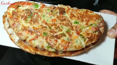 Egg Cheese Omelette _ Healthy Breakfast Recipe _ Egg Omelette _ Kids Recipe _ Kashyap's Kitchen