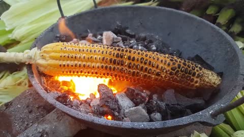 Incredible Live Fire Popcorn Fry | Indian Street Food | Popcorn