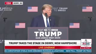 WATCH: Donald Trump hysterically imitates Biden walking off stage 🤣