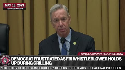 Rep. Lynch Seemed Frustrated With Whistleblower