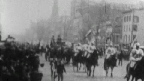 Parade Of Buffalo Bill's Wild West Show (1898 Original Black & White Film)