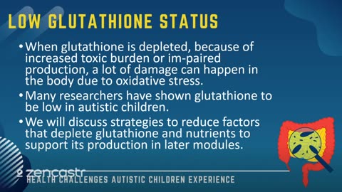 40 of 63 - Low Glutathione Status - Health Challenges Autistic Children Experience