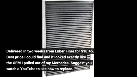 Luber-finer CAF1866C Cabin Air Filter