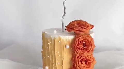 Beautiful and delicious flower cake