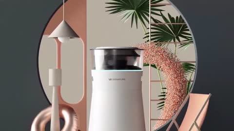 LG SIGNATURE AirPurifier - Freshness blooming in a verdant oasis (Collaboration with PeterTarka)