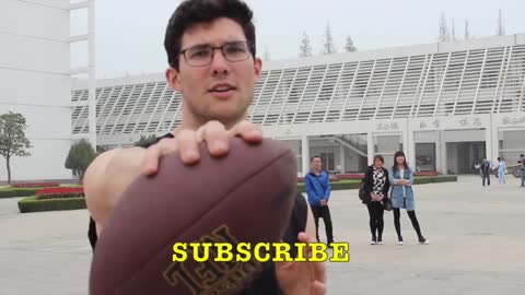 Can Chinese people throw an American football