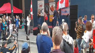 Maxime Bernier speaks at the CPSBC rally October 7, 2022