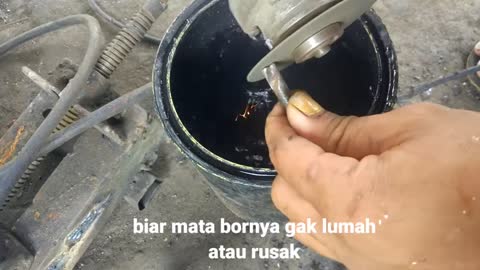 Cara Asah Mata Bor Besi