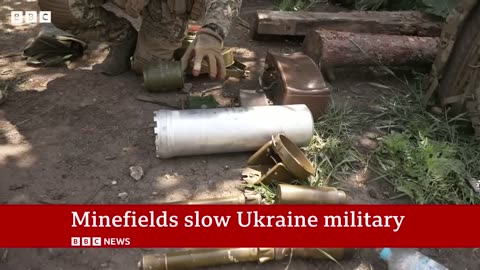 Russia's minefields holding up Ukraine's counter-offensive -BBC News