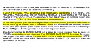 Eleições 2022 Brasil URNAS eletrônicas,Muito além - Fraude - Anomalias - TSE (2022,11,9)