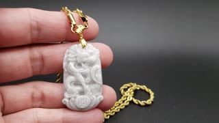 Dragon and Phoenix Pendant #jade #necklace #pendant #couples #jewelry #giftideas #reels