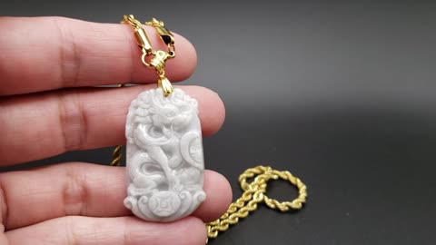 Dragon and Phoenix Pendant #jade #necklace #pendant #couples #jewelry #giftideas #reels