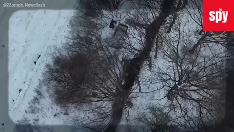 Ukrainian Drone Hunts Down Russian Soldier On Frontlines