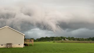 Shelf Clouds Forming From Hurricane Ida