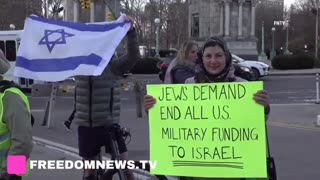 NYC: Hundreds gathered for "Jews Demand The US End All Military Aid to Israel"