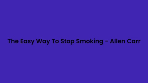 Stop smoking easily