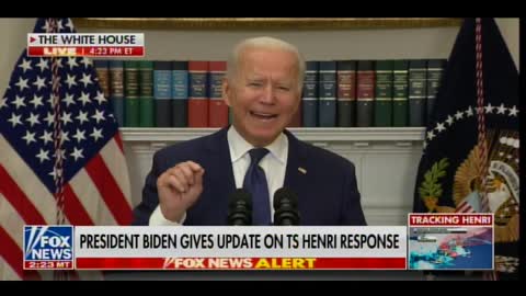 Joe Biden Stutters, Slurs His Words, Starts Preaching about COVID During Statement on Tropical Storm