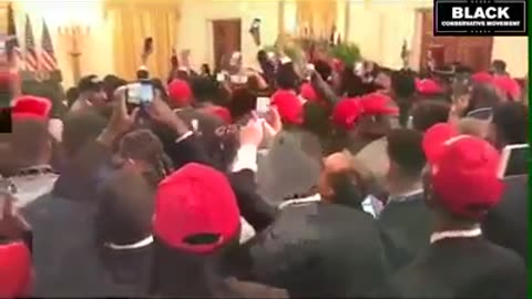 Trump Black supporter at the White House, Democrats worst nightmare.