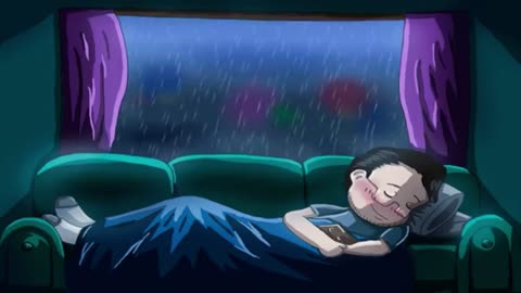 Sound of Rain Outside the Window to Sleep - White Noise Helps You Sleep Well - ASMR