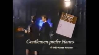 'Gentlemen Prefer Hanes' Pantyhose - TV Ad Commercial - 1980's