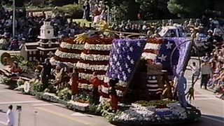 January 1, 1988 - Muhammad Ali & Buzz Aldrin in Tournament of Roses Parade