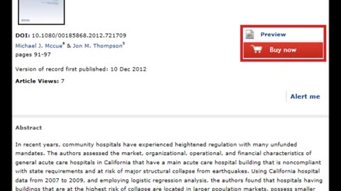 Hospital Compliance with California's Earthquake Safety Law