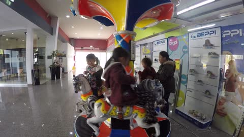 Filipina Girls Riding the Horses in Portugal