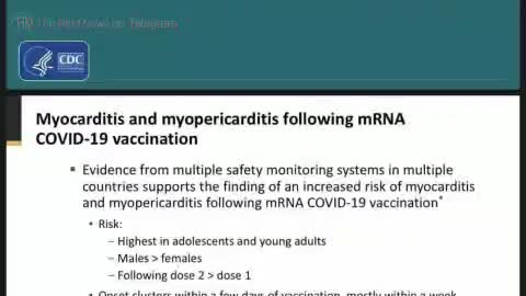 BREAKING: The CDC Quietly Admits Myocarditis is Symptom of COVID Vaccine